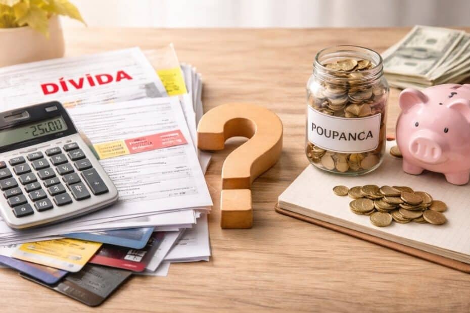 pagar dívidas ou começar a guardar